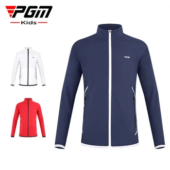 PGM golfo vaikiška striukė vėjui ir lietui atspari stovo apykaklė šilta jaunimo striukė mergaitės rudens žieminių drabužių viršutinis sluoksnis YF455
