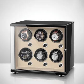Silent Watch Winder automatiniams laikrodžiams Dėžutė Mechaninis rotatorius Laikrodžių vyniotuvai Variklių dėžutės Vyriški laikrodžiai Ekrano saugojimo dovana