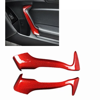 skirta Subaru BRZ Scion FR-S Toyota 86 2012-2020 automobilio salono durų rankenos dangtelio apdaila Anglies pluoštas Raudona/Juoda rankinė Cattch Shell