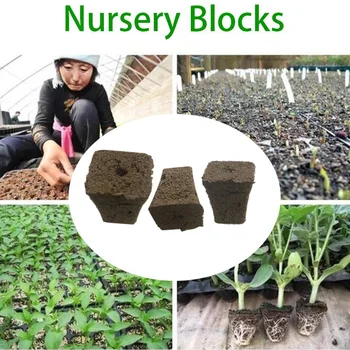Sėklų paleidimo kištukai Suspaustas sodo įrankis Gėlės Medelyno blokai Dirvožemio sodinimas Durpių granulės Profesionalus įsišaknijimas Vazonuose