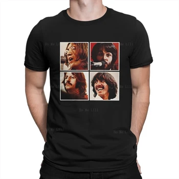 The Beatle Music Band Photoes Tshirt Homme Men Tees 6xl 100% medvilniniai marškinėliai oversize