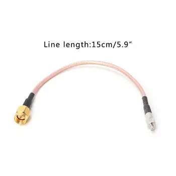 Tiesus TS9 moteriškas lizdas į SMA vyrišką kištuką RG316 Koaksialinio pigtail kabelio surinkimo prailginimo kabeliai