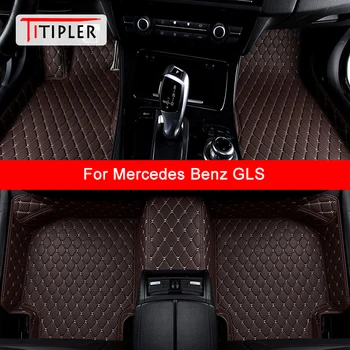 TITIPLER Custom automobilių grindų kilimėliai Mercedes Benz GLS X166 X167 Auto Accessories Pėdų kilimas