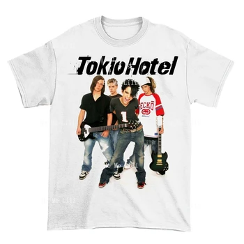Tokio viešbučio grupės dainininko marškinėliai vyrams prabangūs
