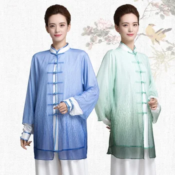 Unisex Tai Chi drabužiai Wushu drabužiai Kung Fu suknelė Raukšlės be kovos meno uniforma Trys dalys Moterys ir Vyrai 2022 Naujas stilius