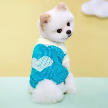 Vidutiniai šunys Šuo vėžlio kailiui Liemenė Katės Šilta striukė Maži minkšti megztiniai Šuniukas Čihuahua augintinis Yorkie Žieminiai meškiukai