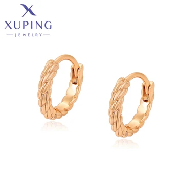 Xuping Jewelry New Arrival Fashion Elegant Gold Color Hoop auskarai moterims Dovanų X000740905